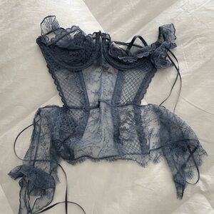 Victoria's Secret Lace Bra in Deep Blue